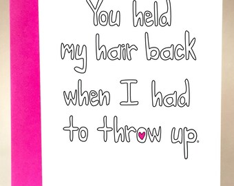 bridesmaid card, funny bridesmaid card, funny wedding card, bridal party card, bridesmaid invite, maid of honor card, matron of honor, C-071