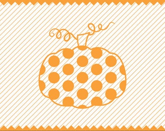 NEW! Polka Dot Pumpkin Svg file, Polka Dot Pumpkin for Cricut, Fall SVG, Halloween SVG,Highest Quality Instant Download Etsy Store, svg, dxf