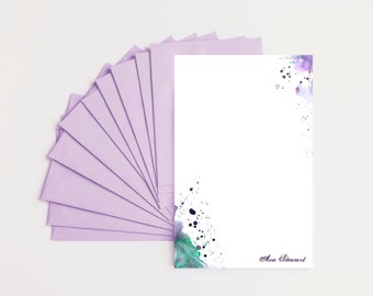 Personalized letter writing paper