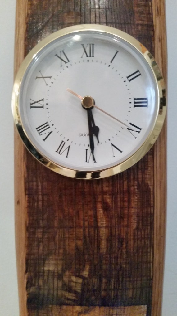 Wine Barrel Stave Wall Clock by NuttHouseWineandWood on Etsy