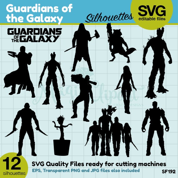 Download COUPON SALE Guardians of the Galaxy Silhouettes Silhouette