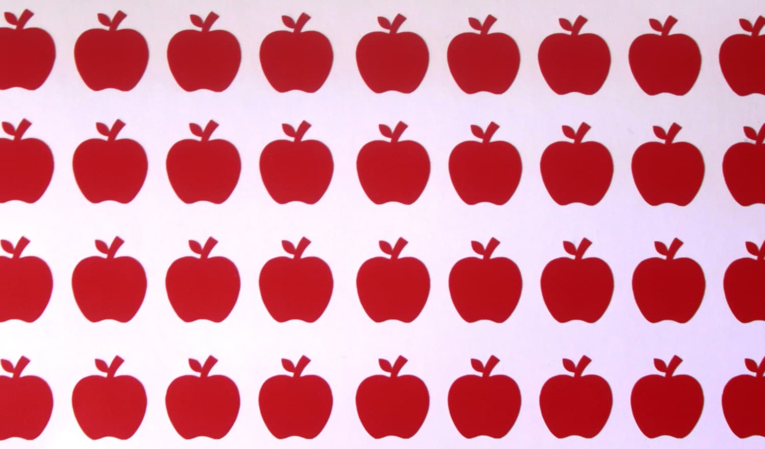 130 tiny vinyl Apple stickers apple decals removable