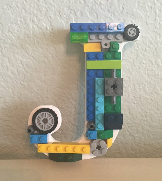 Letter J with LEGO® bricks Free Shipping