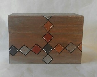 Lackierte holzkiste | Etsy