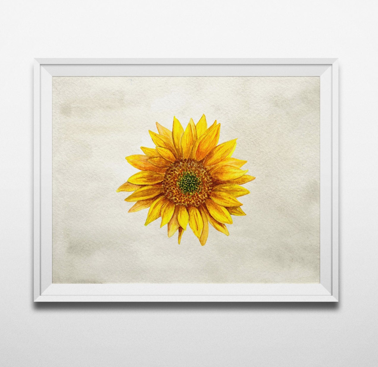 Rustic wall decor Sunflower art Country print Rustic home