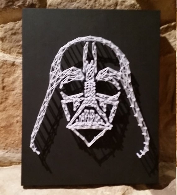 Star Wars Darth Vader String Art Decoration by ElysianCustomCrafts