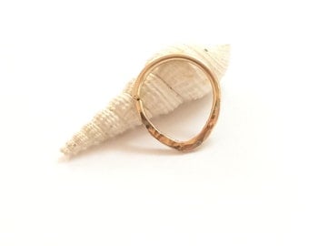 Triangle septum ring, gold septum ring, septum jewelry ring, septum piercing ring, tiny septum ring, nose septum ring, tribal septum ring