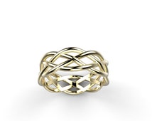 celtic wedding ring weave or woven