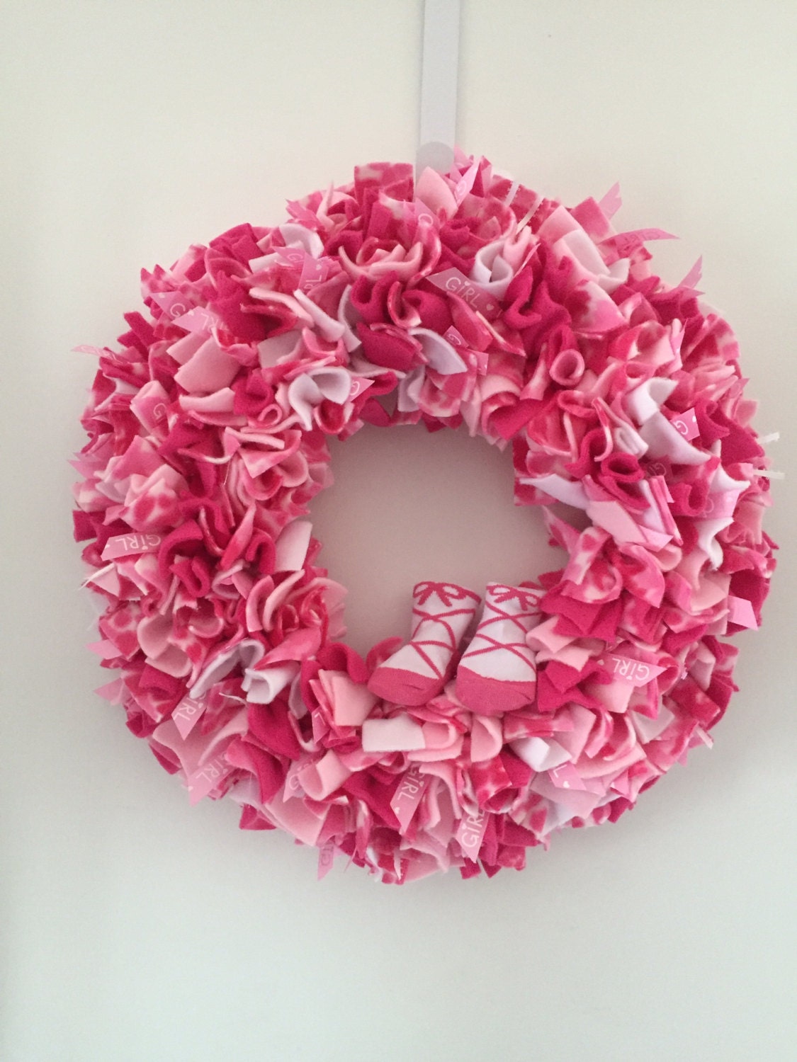 Baby girl wreath pink wreath Baby Shower Gift Nursery