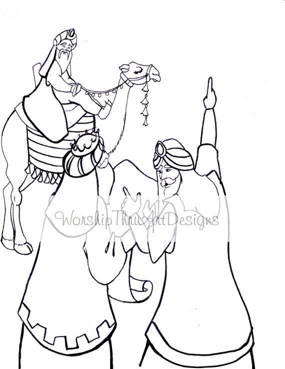 wise men seek jesus coloring pages - photo #13