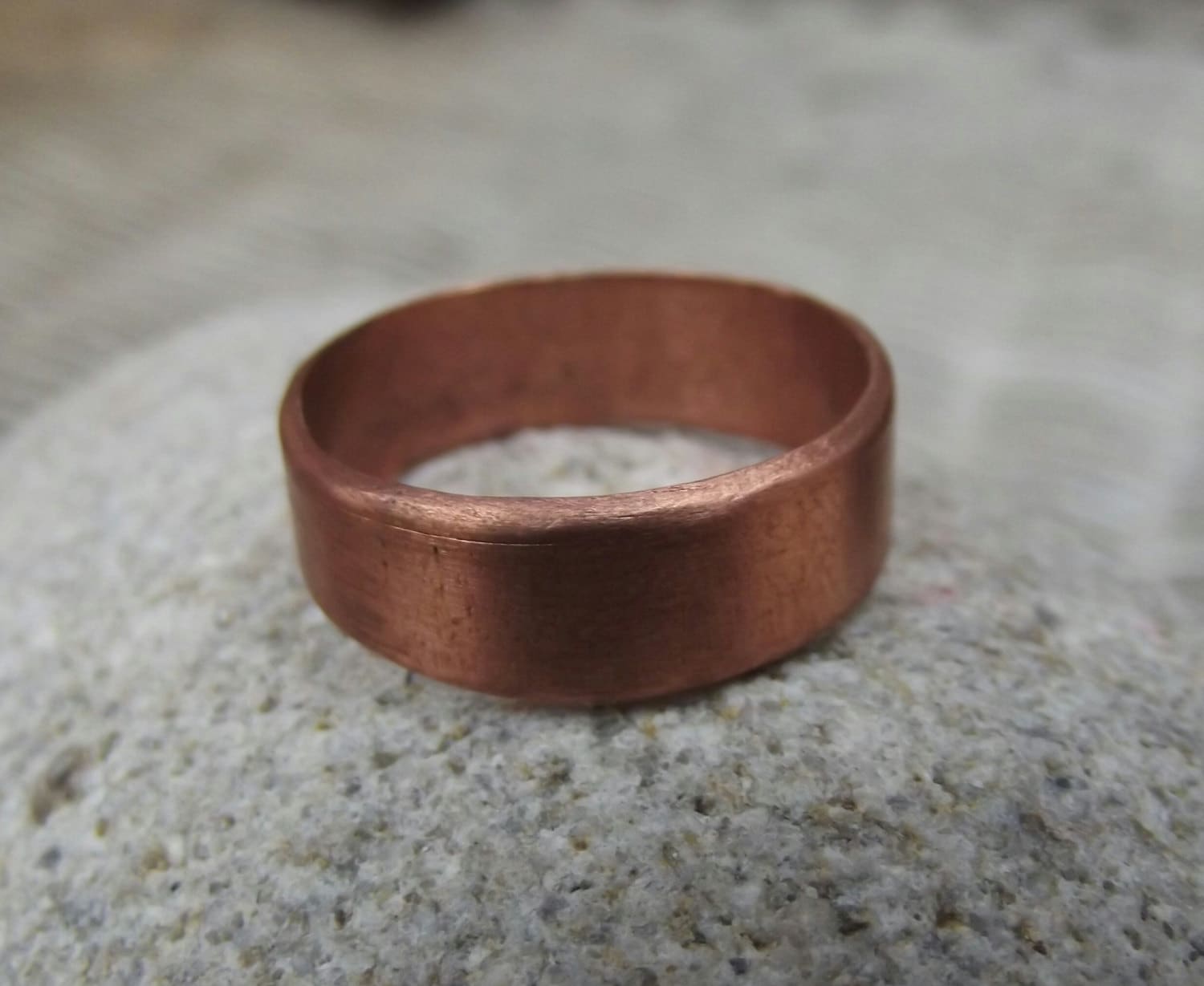 Copper mens ring copper ring for men rustic copper ring
