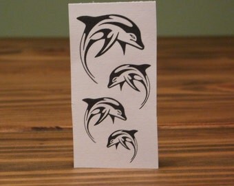dolphin tattoo etsy dolphin tattoo etsy