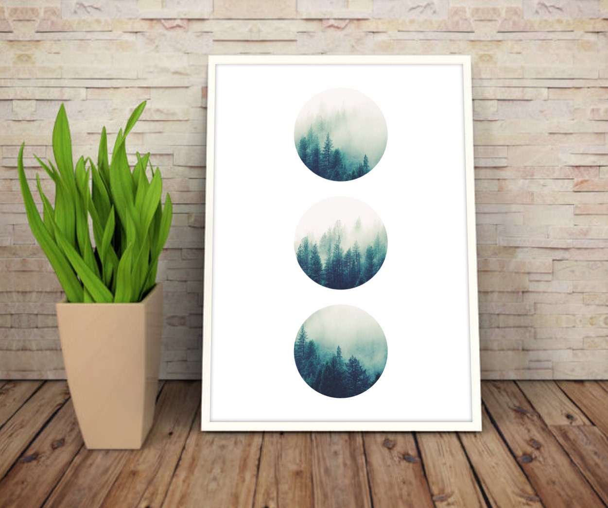 Minimalist Forest Wall Art Forest Photography Tree Print