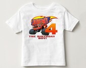 blaze monster machine birthday shirt