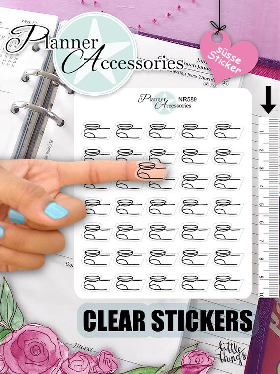 Clear Contact Lens Stickers Eye Stickers Doctor Stickers