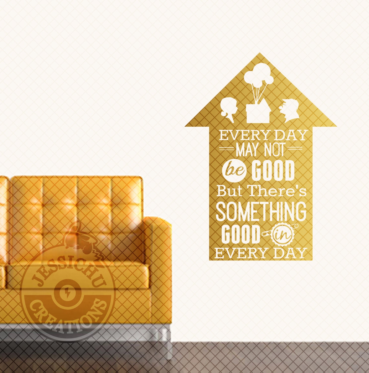 Up Pixar Inspired Motivational Quote Disney Wall Vinyl Decal