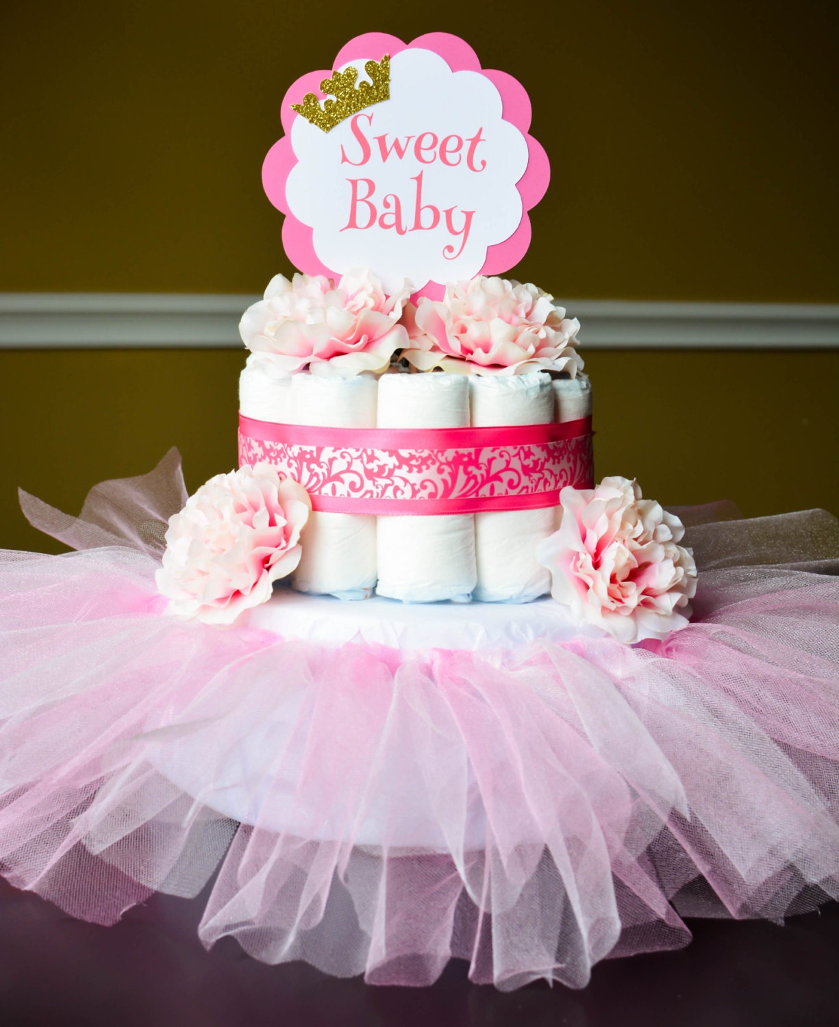 Diaper Cake Tutu Diaper Cake Decorations Tutu Diaper Cake