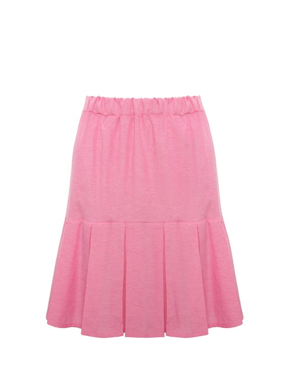 Sale 50% off hot pink Mini Skirt Ruffled Skirt by PIOOPIOOmorvalin