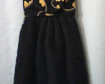 Batman hand towel black