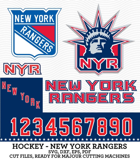 Download New York Rangers Hockey Logos Numbers. SVG dxf by ...