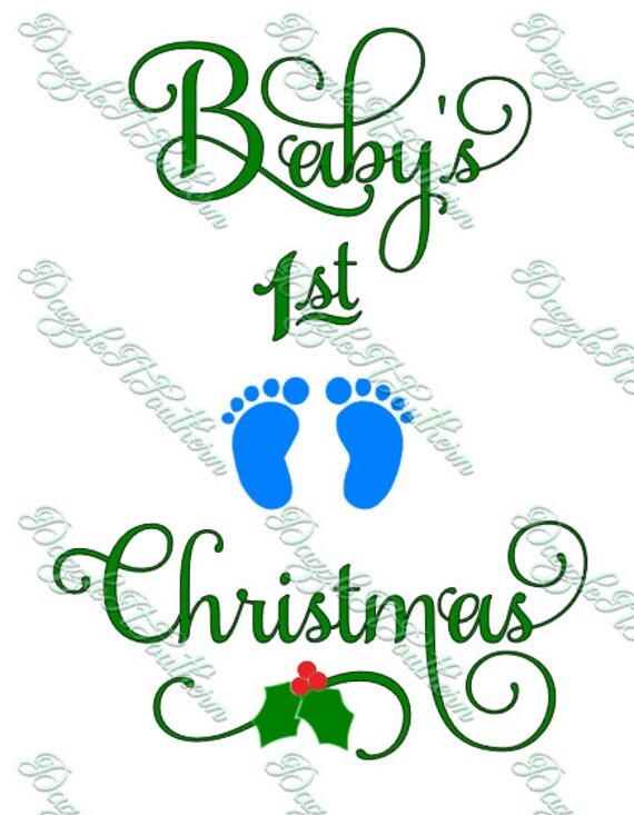 Download Baby's first Christmas 1st Christmas Baby Boy SVG EPS PNG