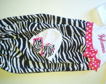 gown beanie set, Boutique Baby layette, shower gift, infant layette gown, first pictures, take me home set, newborn layette, monogrammed set