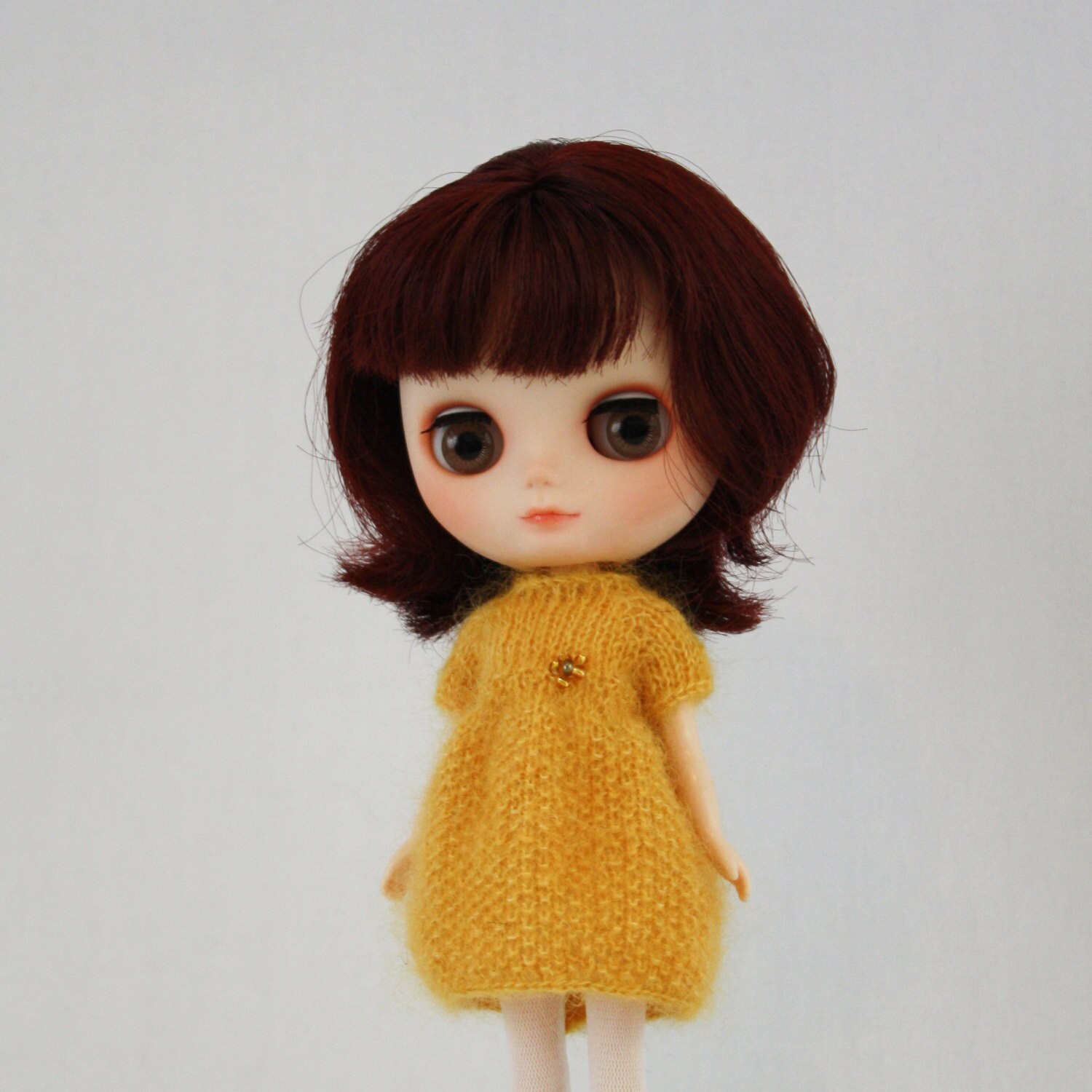 Middie Blythe doll Sharon Dress knitting PATTERN mohair soft