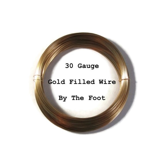 30 Gauge Wire 14/20 Gold Filled Wire Thin Wire By The Foot