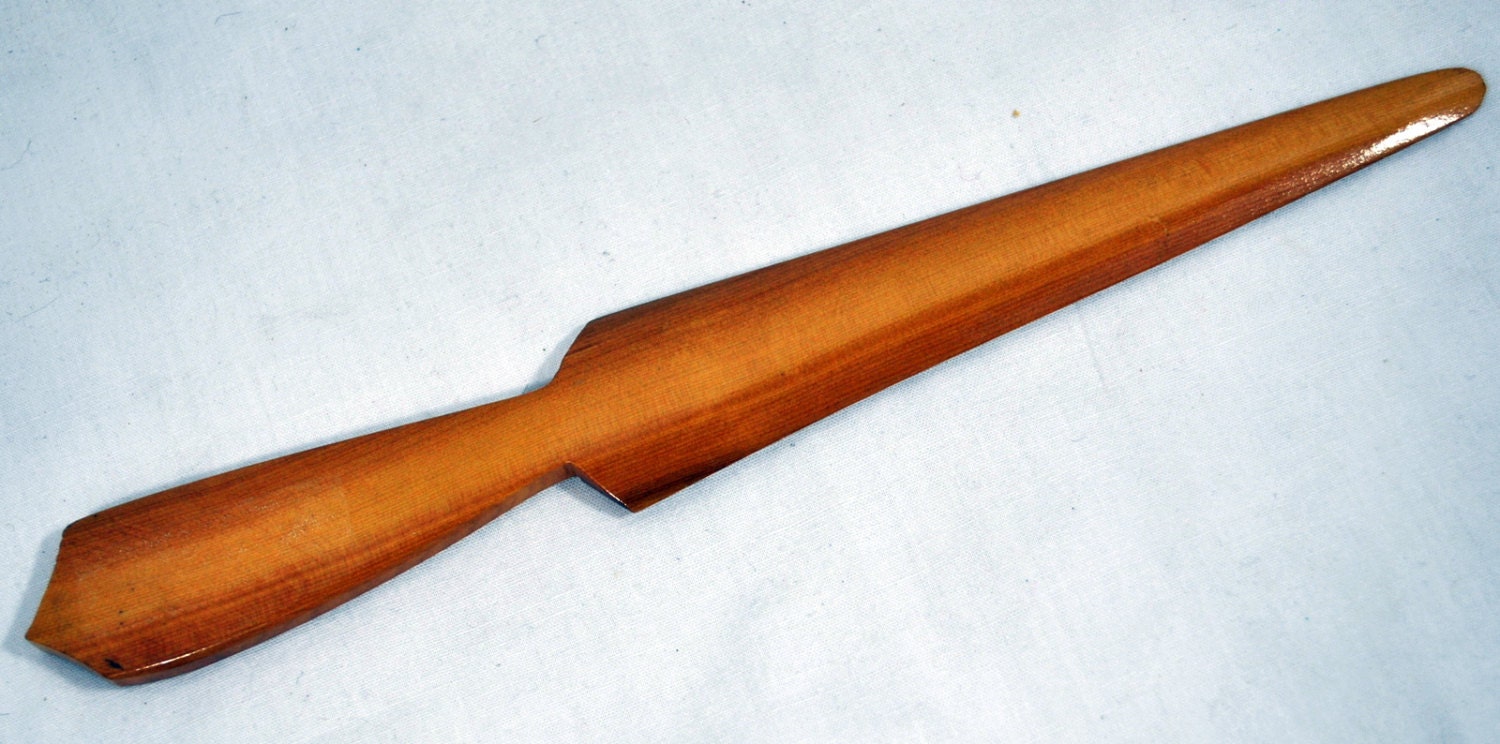 Vintage Wooden Letter Opener Gems of Juniper Handmade from