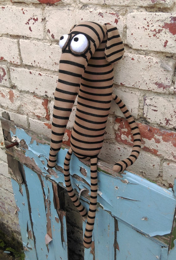 Plush Greyhound Dog Handmade Stuffed Animal