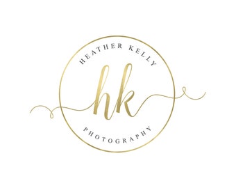 Round Logo Gold Logo Photography Logo Photography Watermark Logo Design Stamp Round Watermark Logo Brand Makeup Artist Logo Social Media