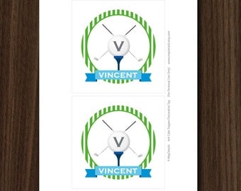 Golf Cake Topper, Golf Dessert Topper, Golf Printable, 4x4 Inch Party Circles, Golf Print