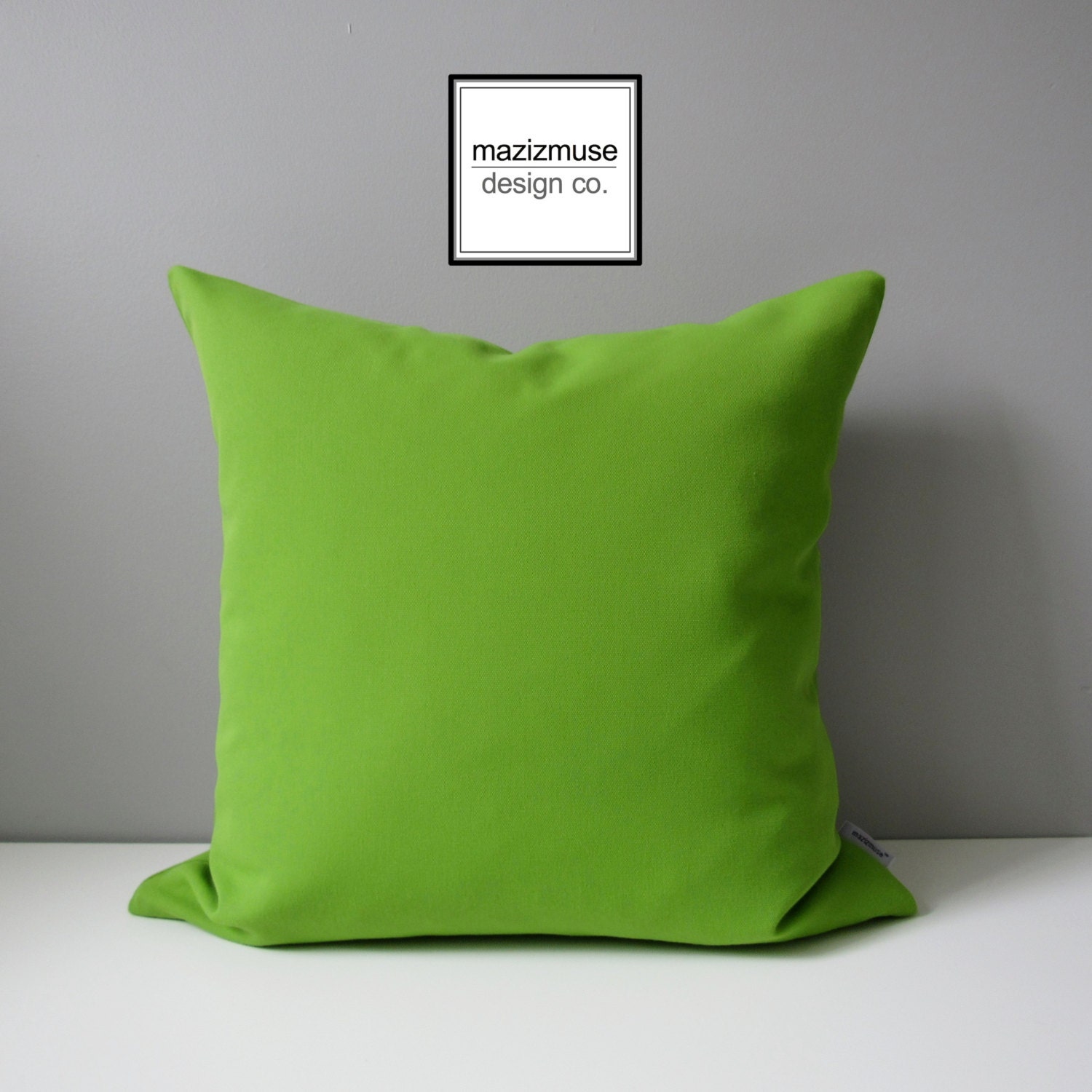 Decorative Green Outdoor Pillow Cover Lime Green Throw Pillow