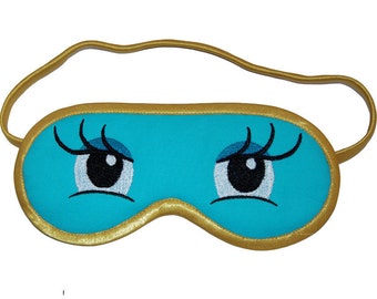 Holly Golightly Sleep Mask, Breakfast at Tiffany sleeping eye mask, Audrey Hepburn eyemask, Blindfold costume, Cosmopolitan Vogue sleepmask