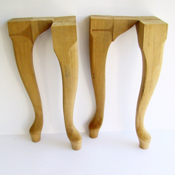 Wooden Table Legs Curved Style Wood Work Supplies DIY