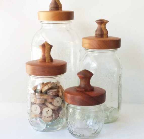 Wood Mason Jar Tops Mason Jar Lids Wood Jar Lids