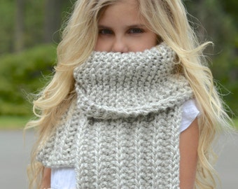 Knitting PATTERN-The Brooklynn Cowl Child and Adult sizes