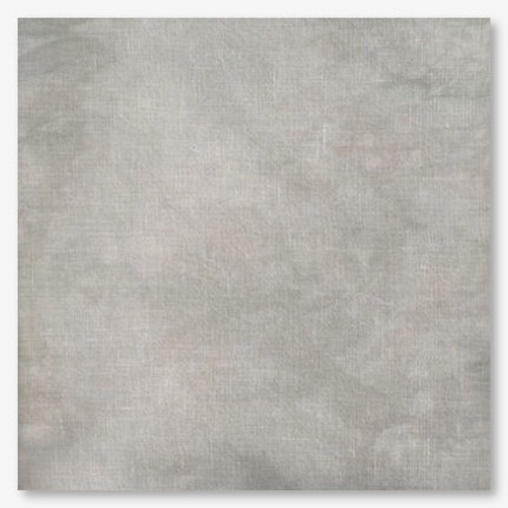 PEWTER Handdyed counted cross stitch fabric 28 count linen