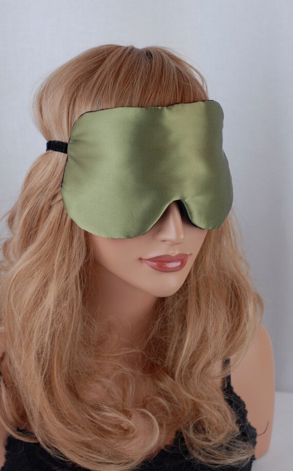 SALE Silk Eye Mask Satin Sleep Mask Mulberry Colored & Black