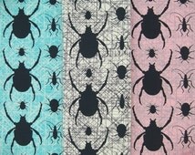 Babyhug Knit Three Fourth Leggings Bugs Print & Solid Pack of 3 - Multicolour