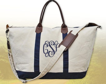 GOING FAST! Monogram Weekender Bag, Personalized Weekender Bag, Monogrammed Duffel Bags, Personalized Travel Overnight Bag