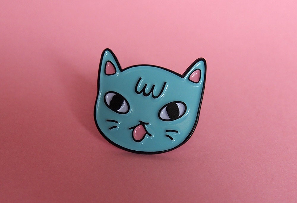 Sassy Cat Enamel Lapel Pin Cat Pin Enamel Pin Enamel Cat