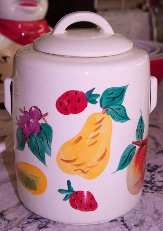 McCoy fruit cookie jar marked circa l950