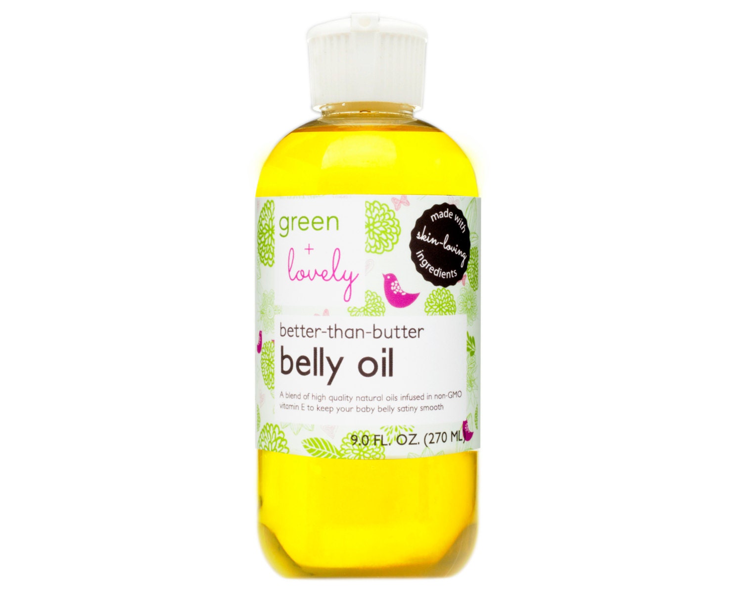 Vitamin E Infused Pregnancy Belly Oil by GreenLovelyProducts