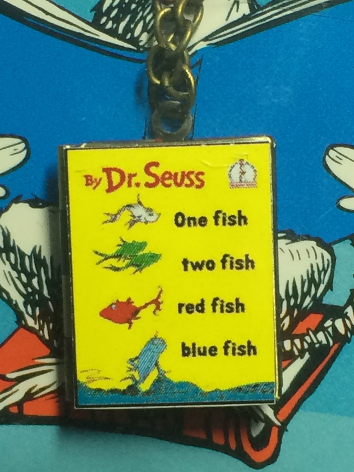 One Fish Two Fish Red Fish Blue Fish Book Cover Locket