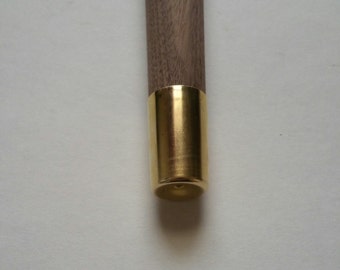 Mid Century Brass Caps For Table Legs, Brass Tapered Ferrules