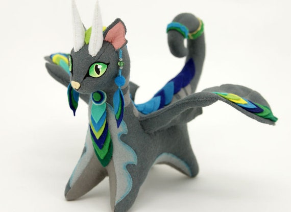 dragon cat plush toy