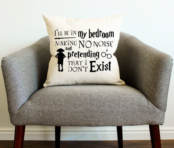 Harry Potter I'll Be In My Bedroom Pillow