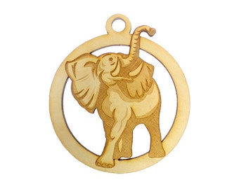 Lucky Elephant Ornament - Elephant Christmas Ornament - Elephant Gift Topper - Elephant Ornaments - Elephant Gifts - Personalized Free