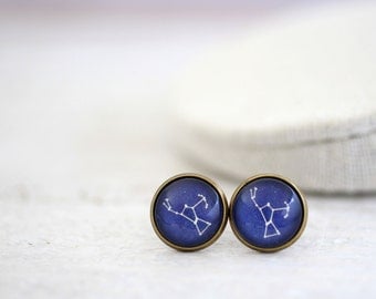 Orion Earrings, Orion, Orion Constellation, Orion Studs, Constellation Jewelry, Space Earrings, Galaxy Studs, Constellation Earrings, Stars